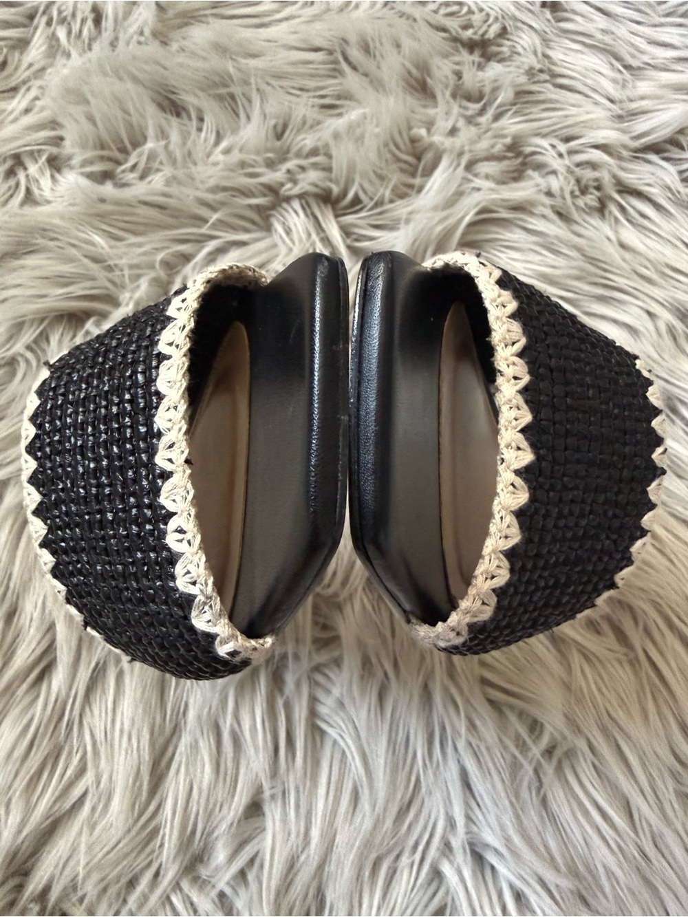 ANTHROPOLOGIE Maeve Coralie Raffia Slide Sandal Size 37 Size 7 - Picture 6 of 9